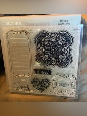 Close To My Heart ❤️ Sweet & Lovely Clear Stamp Set - New